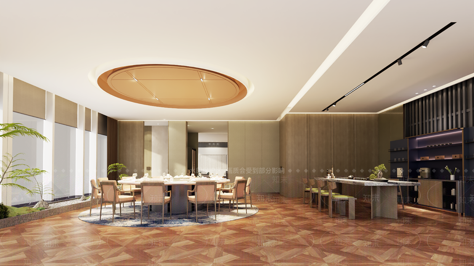 新中式现代包厢3D模型下载【ID:1186588337】