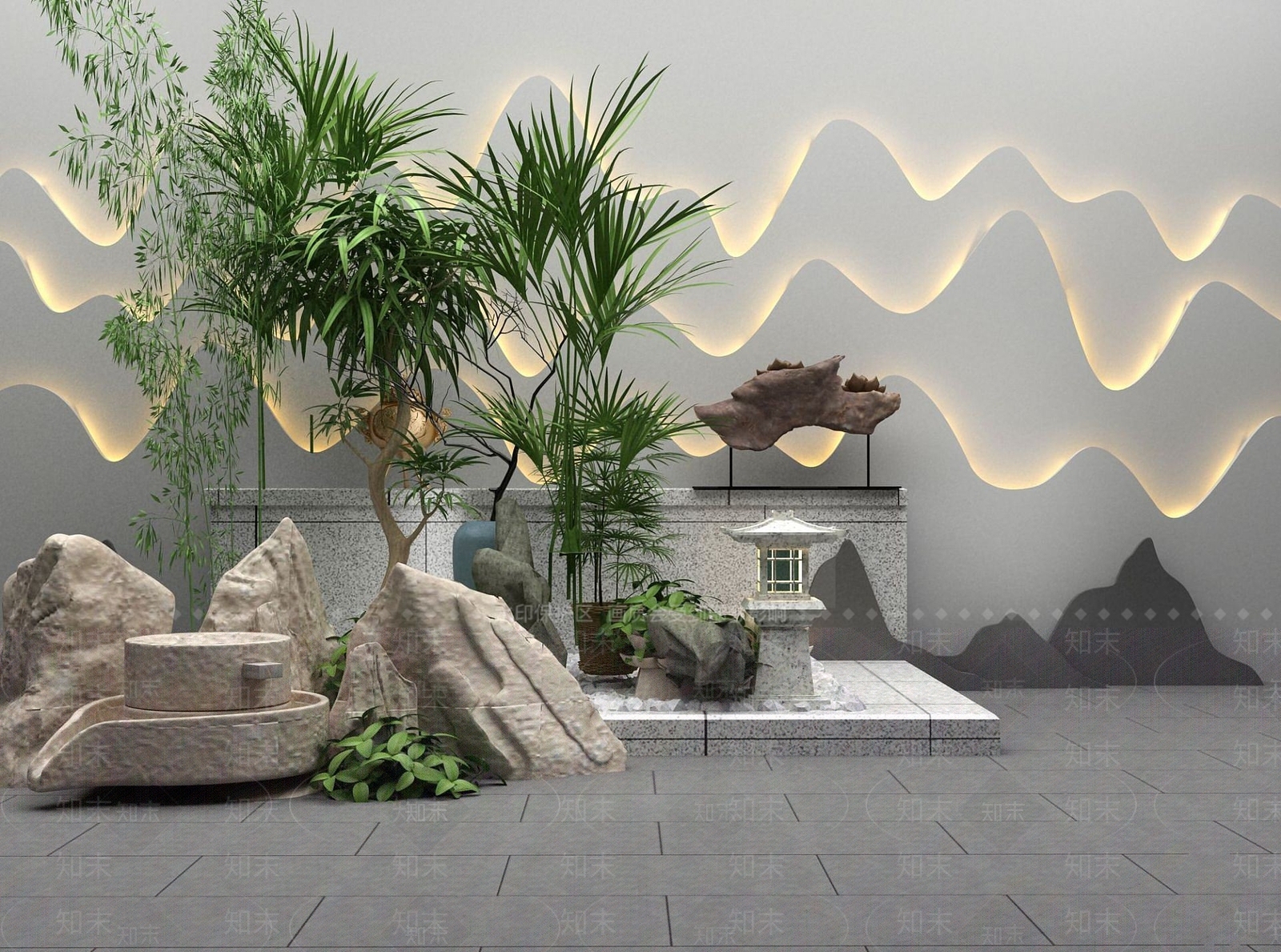 现代其他景观小品3D模型下载【ID:1187338685】