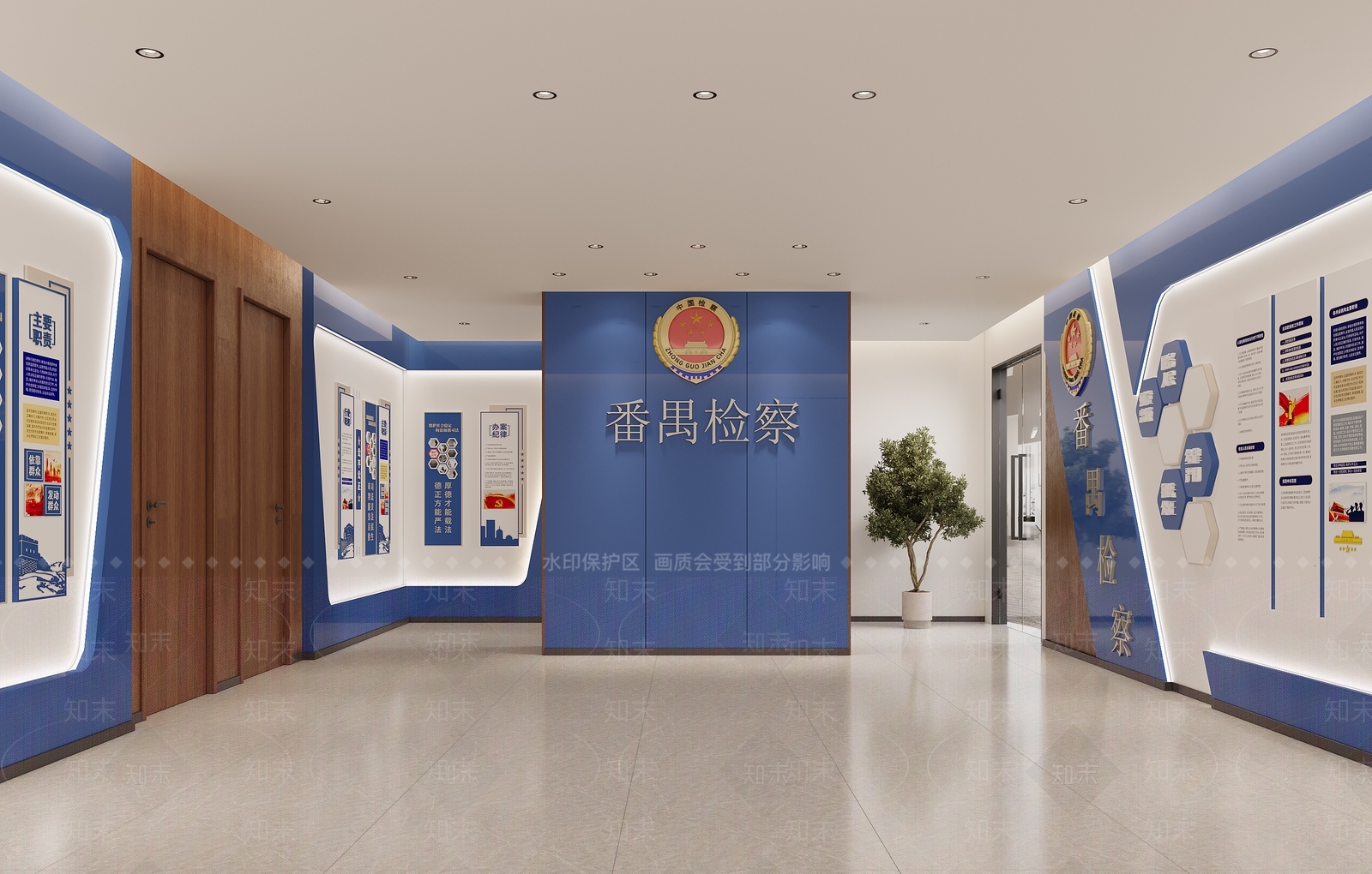 现代党政机关3D模型下载【ID:1186595955】