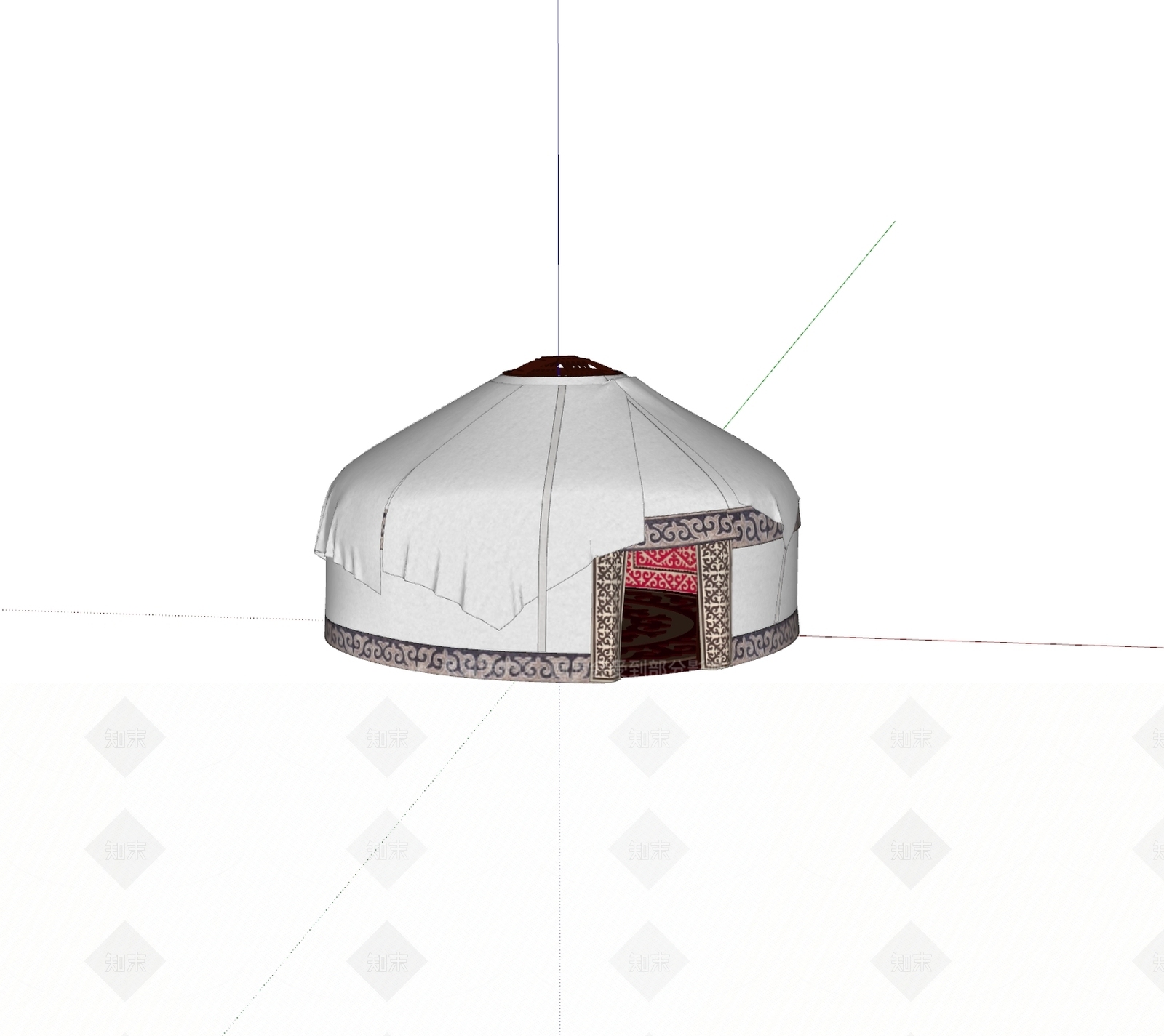 帐篷SU模型下载【ID:1186600177】