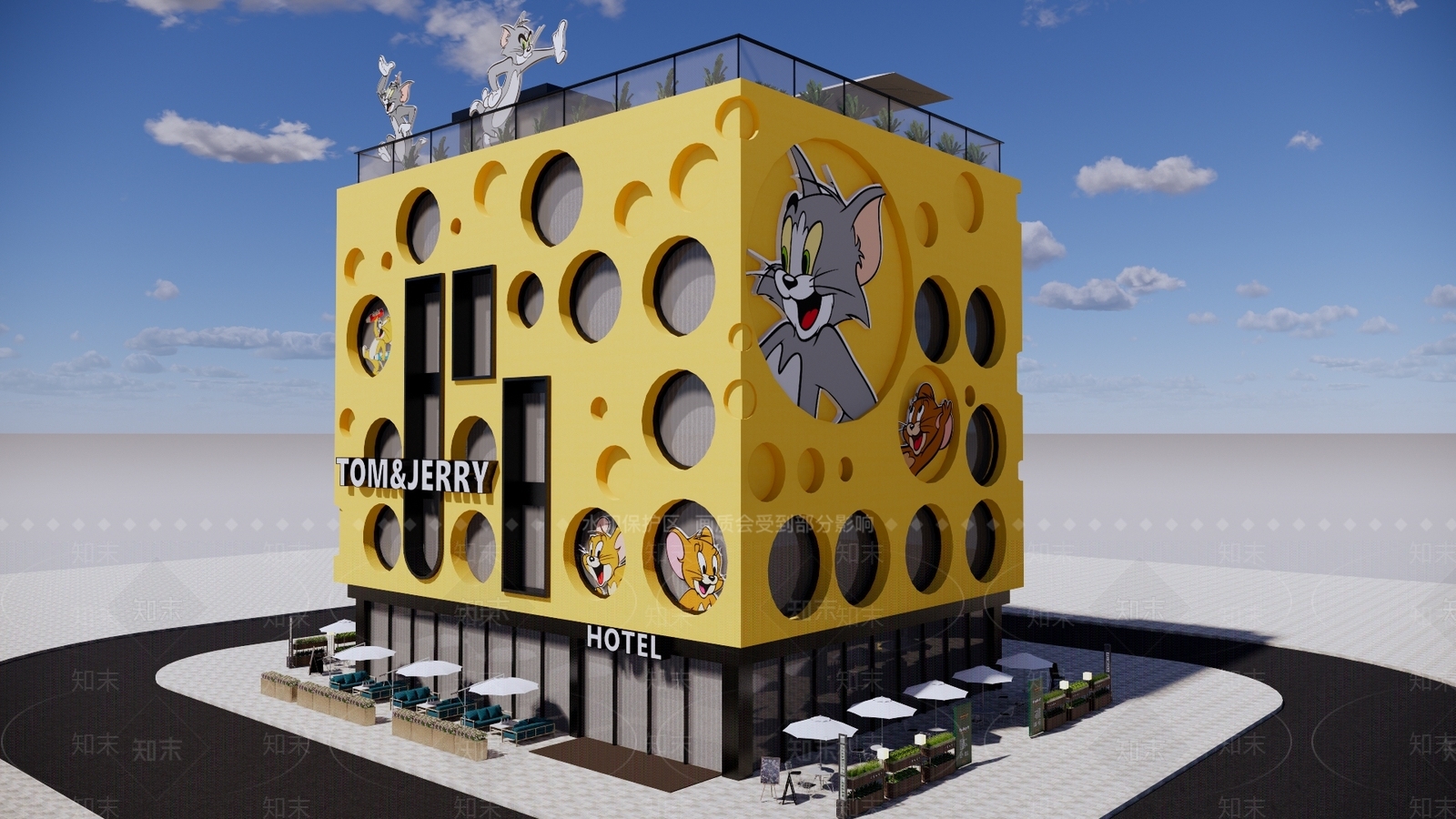 现代小公建SU模型下载【ID:1187389190】