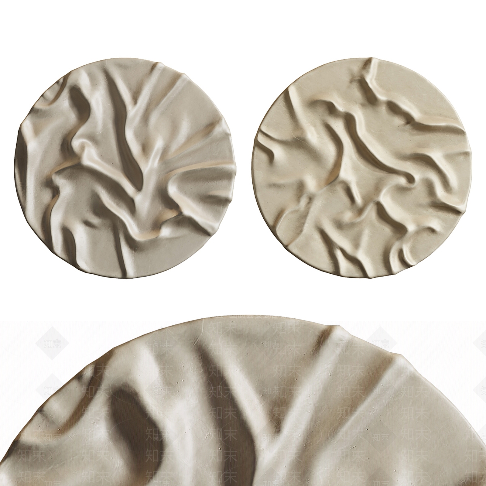 新中式侘寂挂件3D模型下载【ID:1186614391】