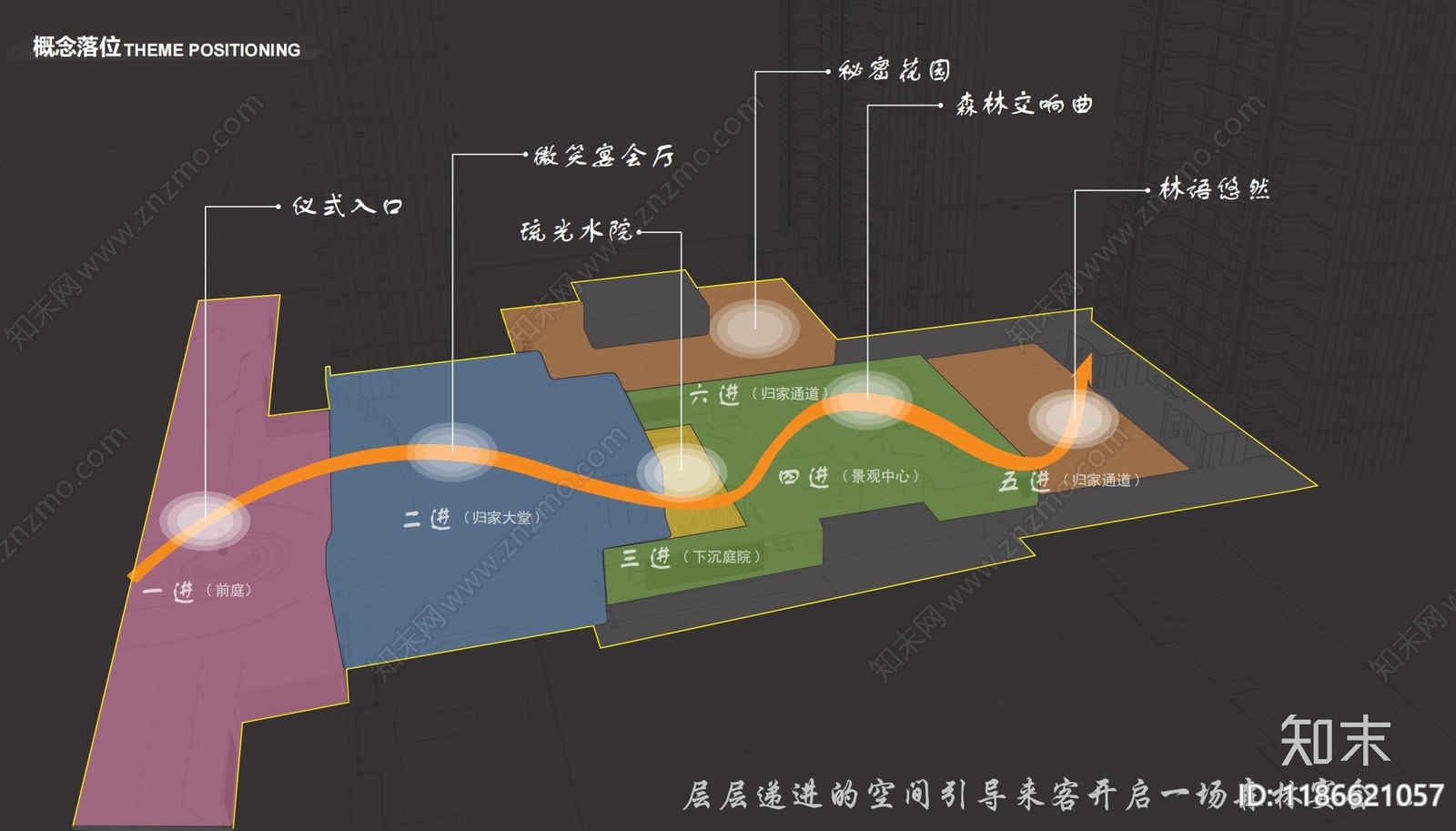 现代新中式小区景观下载【ID:1186621057】