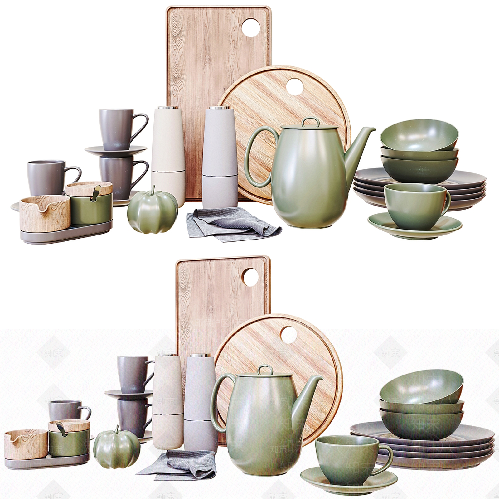 厨房用品3D模型下载【ID:1186621763】