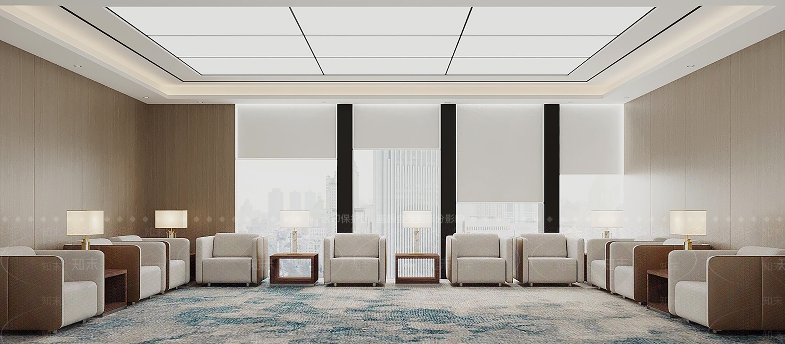 现代会议室3D模型下载【ID:1186629603】