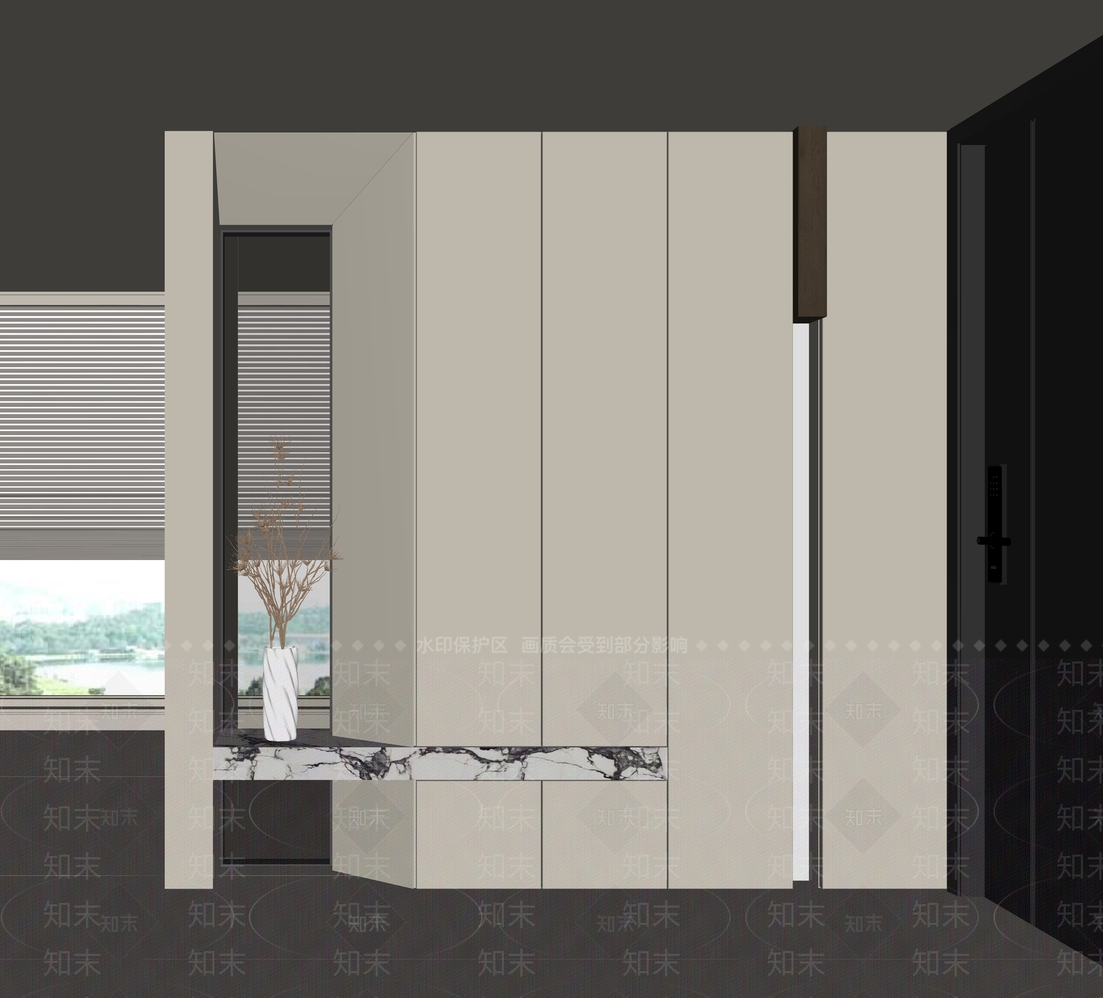 现代鞋柜SU模型下载【ID:1186631170】