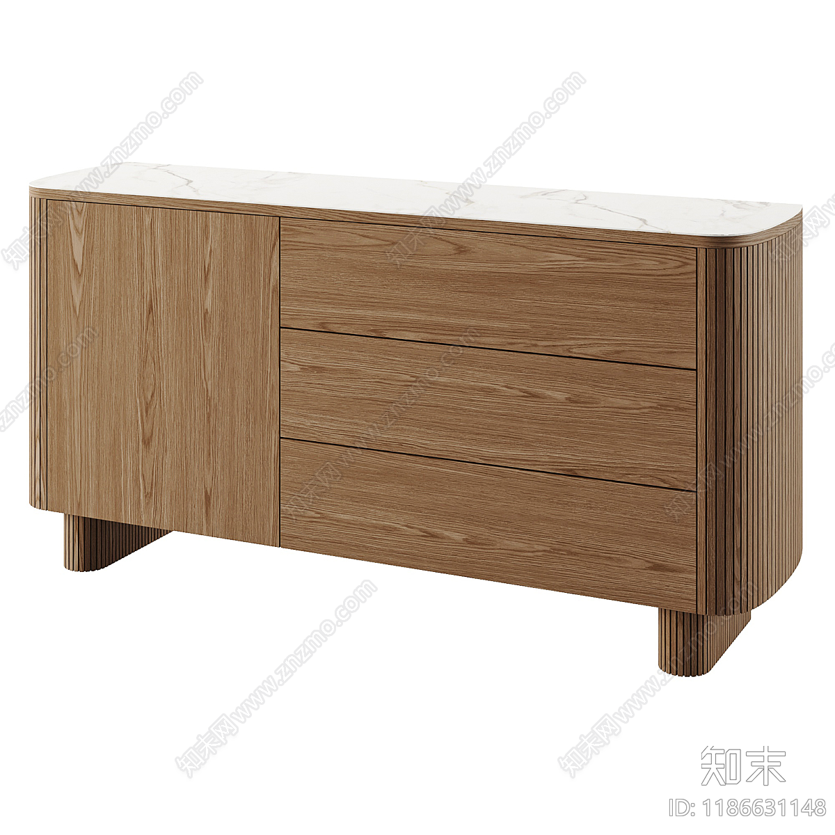 新中式现代斗柜3D模型下载【ID:1186631148】