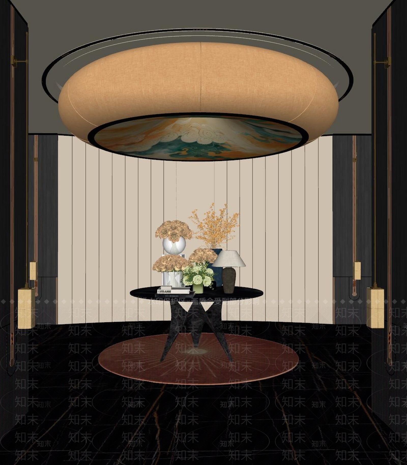 现代酒店大堂SU模型下载【ID:1186633342】