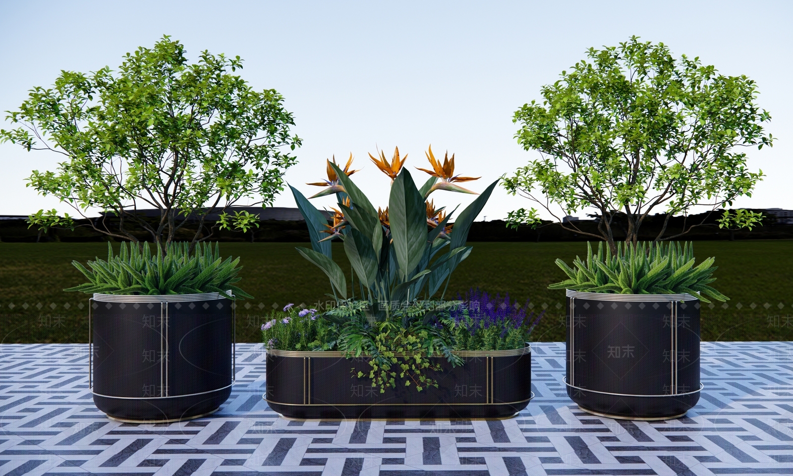 现代轻奢其他户外家具SU模型下载【ID:1186634683】