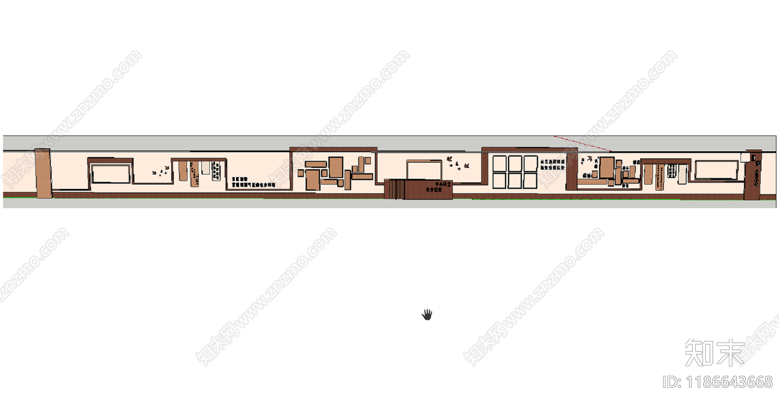 现代宣传栏施工图下载【ID:1186643668】