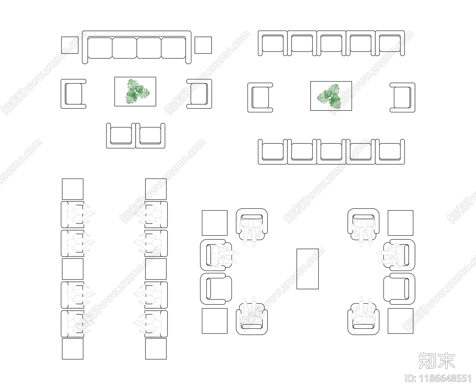 综合家具图库施工图下载【ID:1186648551】