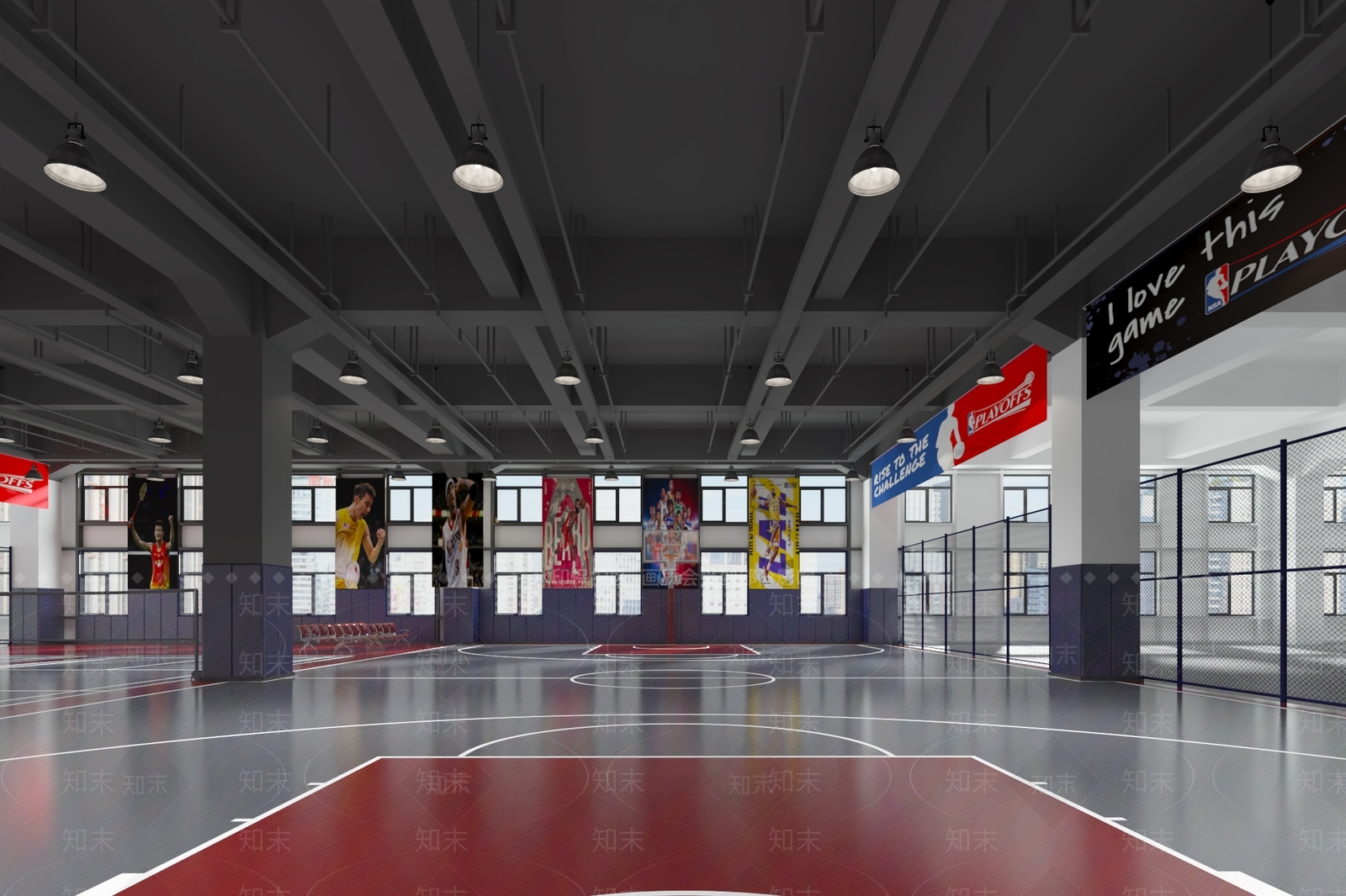现代体育馆3D模型下载【ID:1186649452】