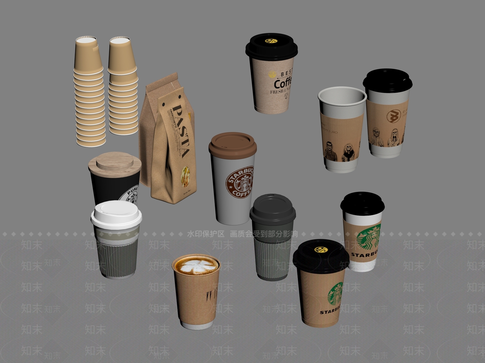 杯子SU模型下载【ID:1186651367】