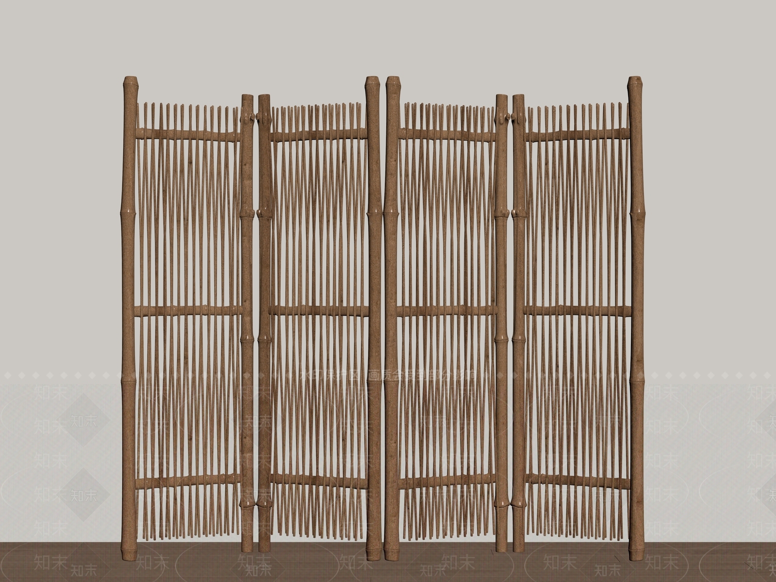 侘寂隔断SU模型下载【ID:1186651764】