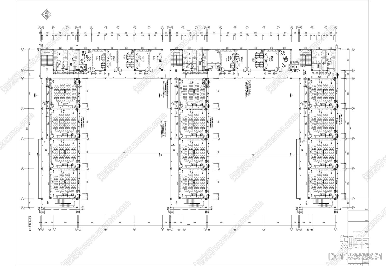 现代教室cad施工图下载【ID:1186655051】