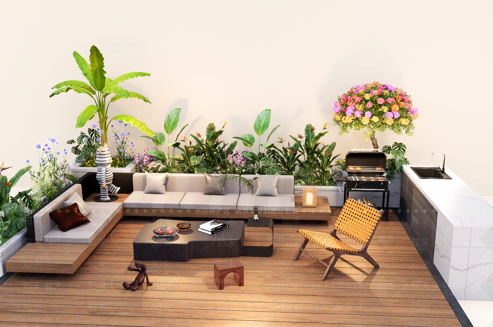 植物组合SU模型下载【ID:1186654653】