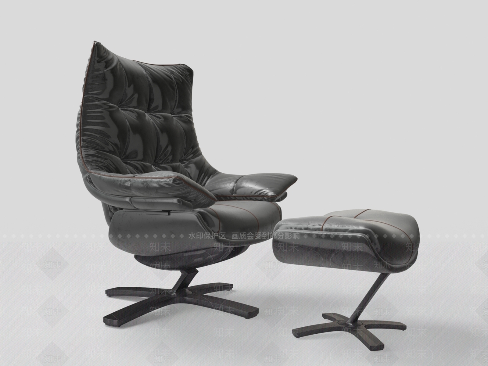 现代躺椅3D模型下载【ID:1186657125】