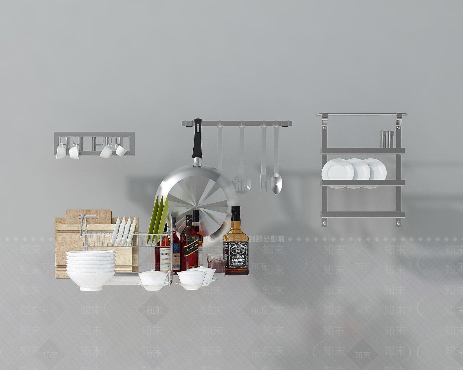 现代厨具3D模型下载【ID:1186664786】