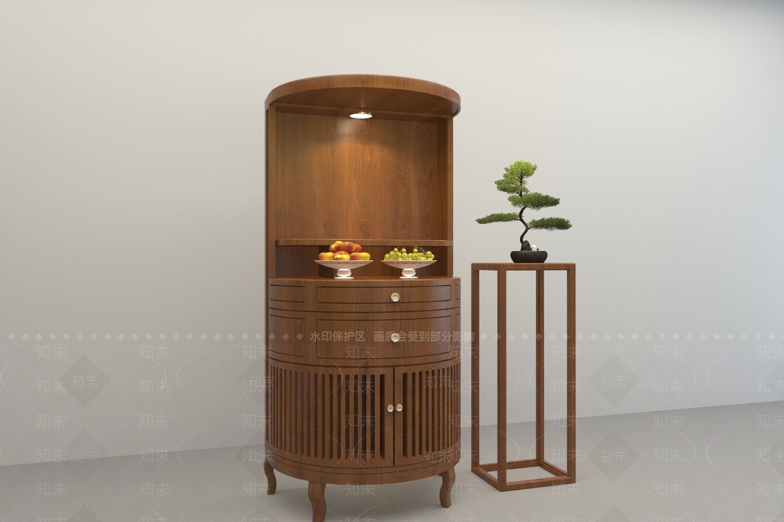 新中式中式佛龛3D模型下载【ID:1186669789】