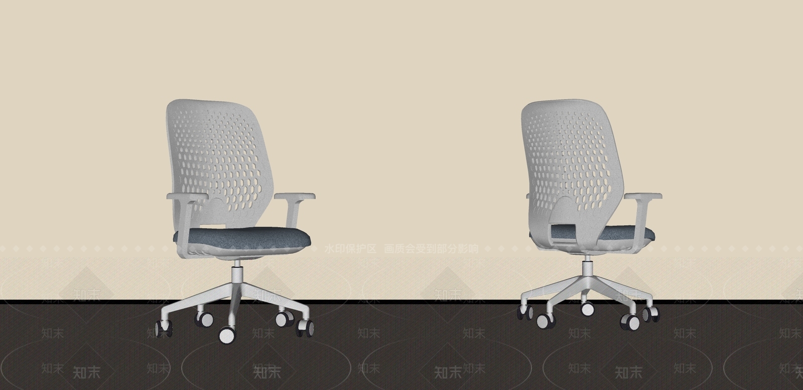 现代中古电竞椅SU模型下载【ID:1186669954】