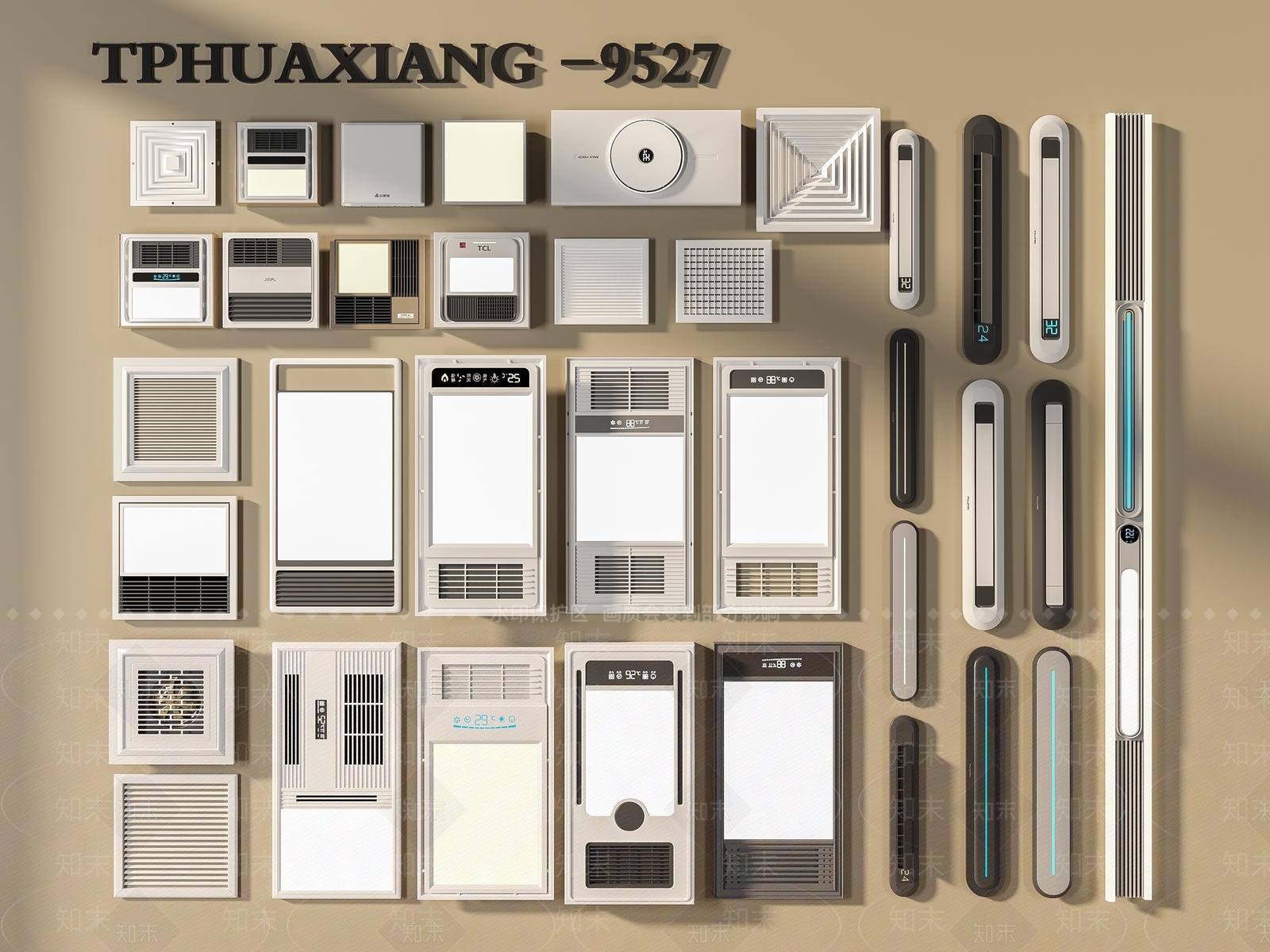 浴霸3D模型下载【ID:1186670484】