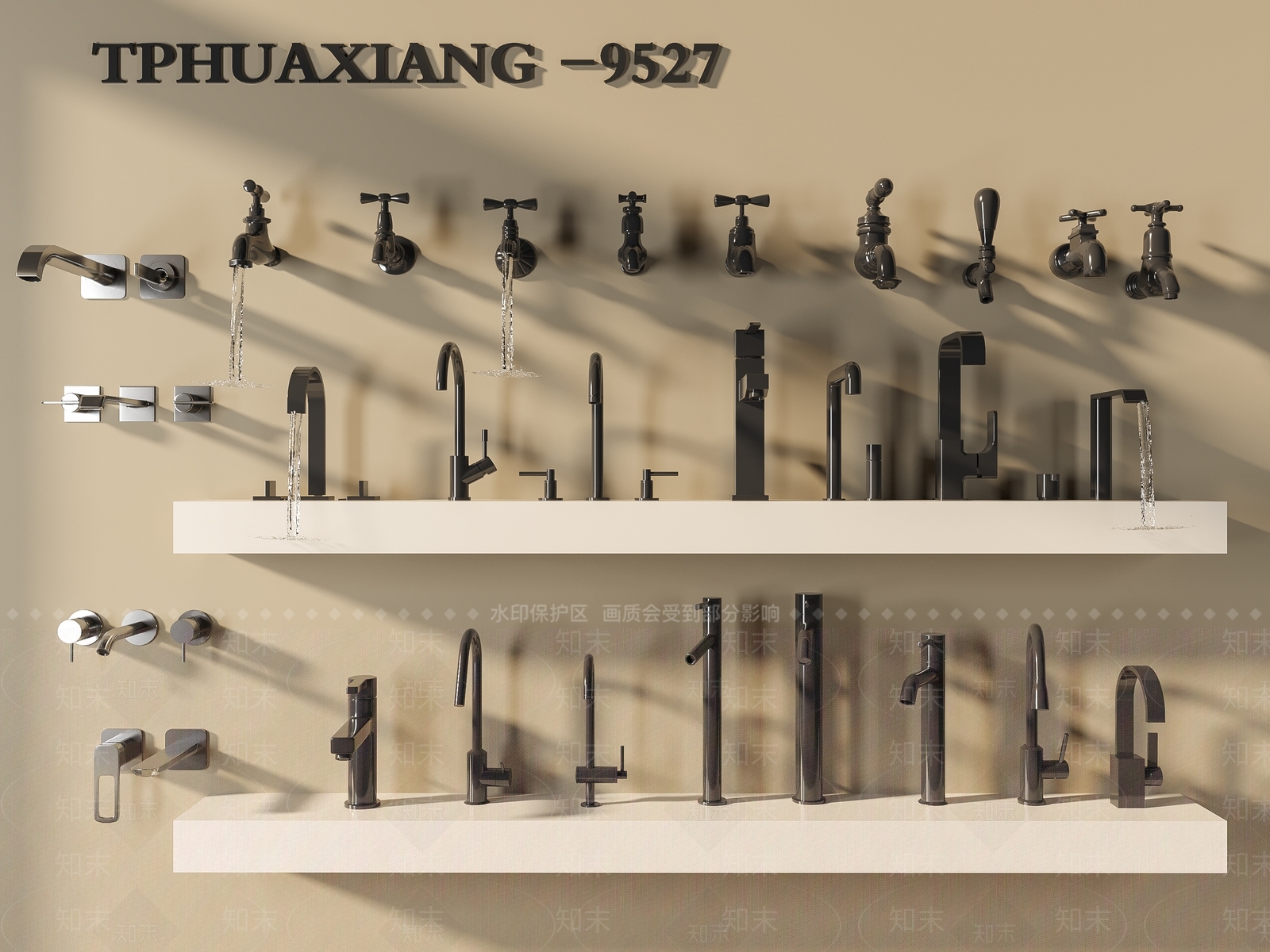 现代水龙头3D模型下载【ID:1186670594】