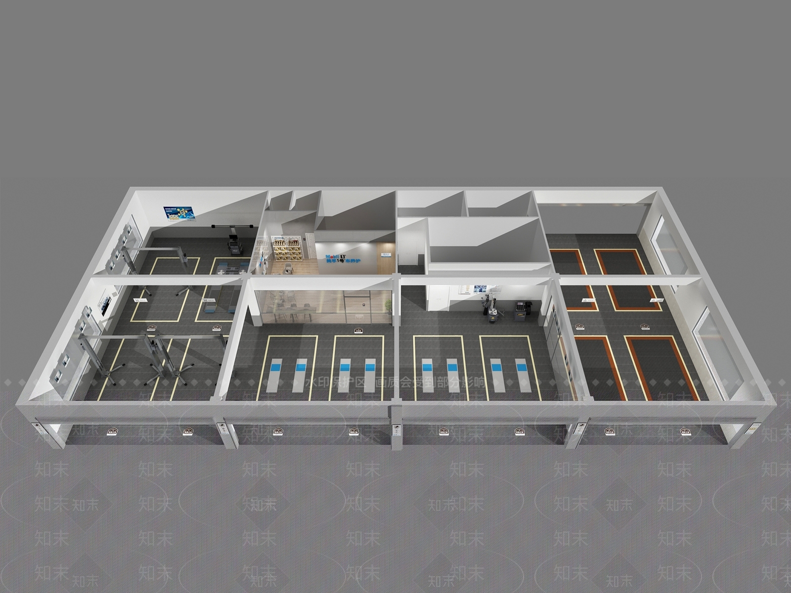 现代其他商业空间3D模型下载【ID:1186675654】