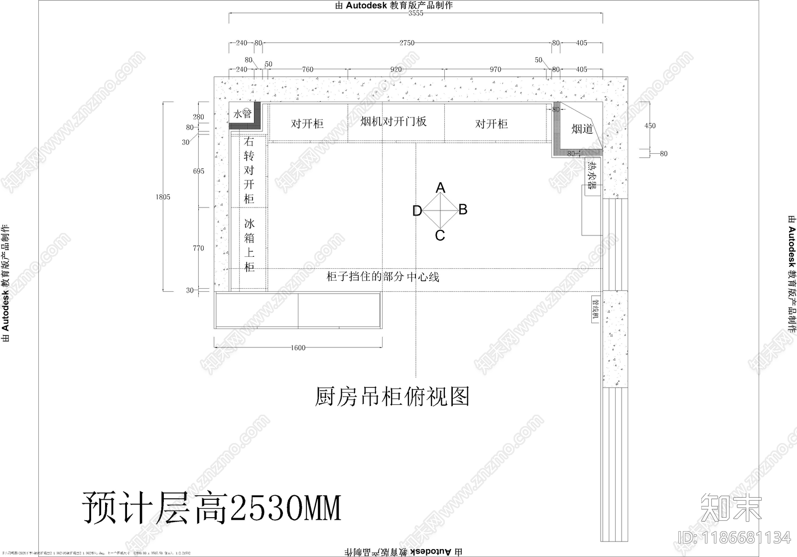 现代家装cad施工图下载【ID:1186681134】