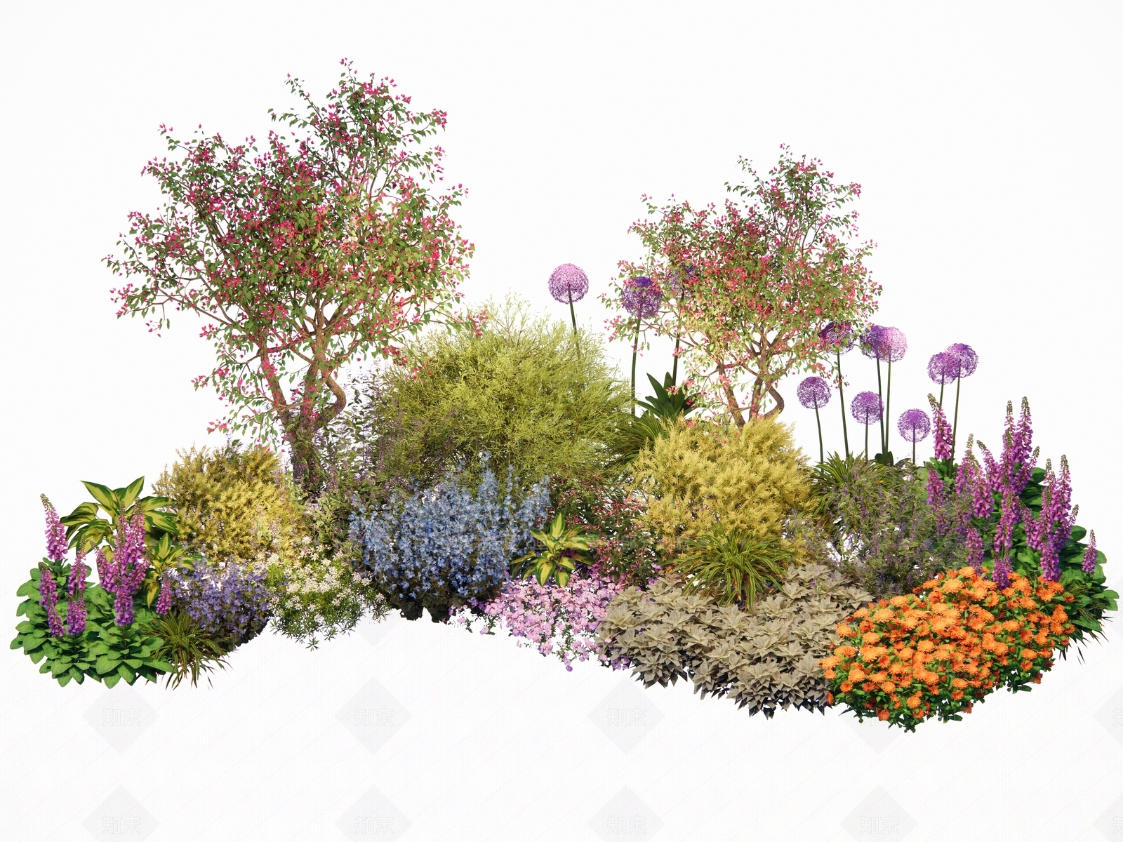 花草组合3D模型下载【ID:1186682091】