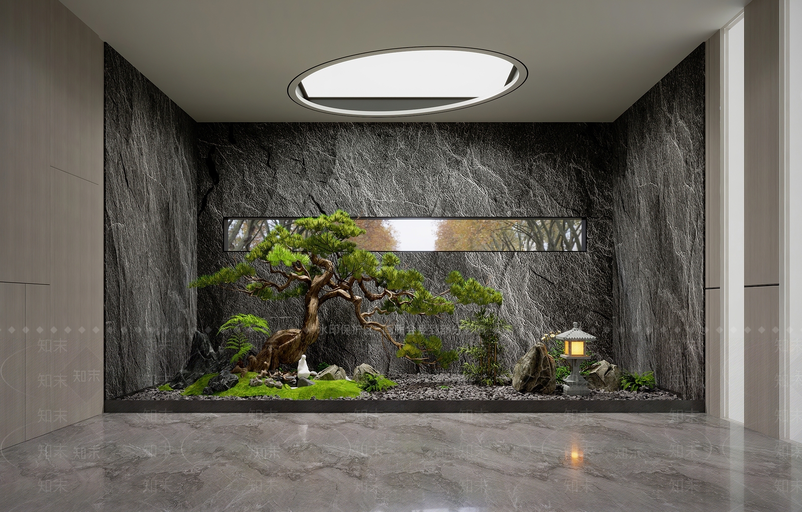 现代办公大厅3D模型下载【ID:1215032543】