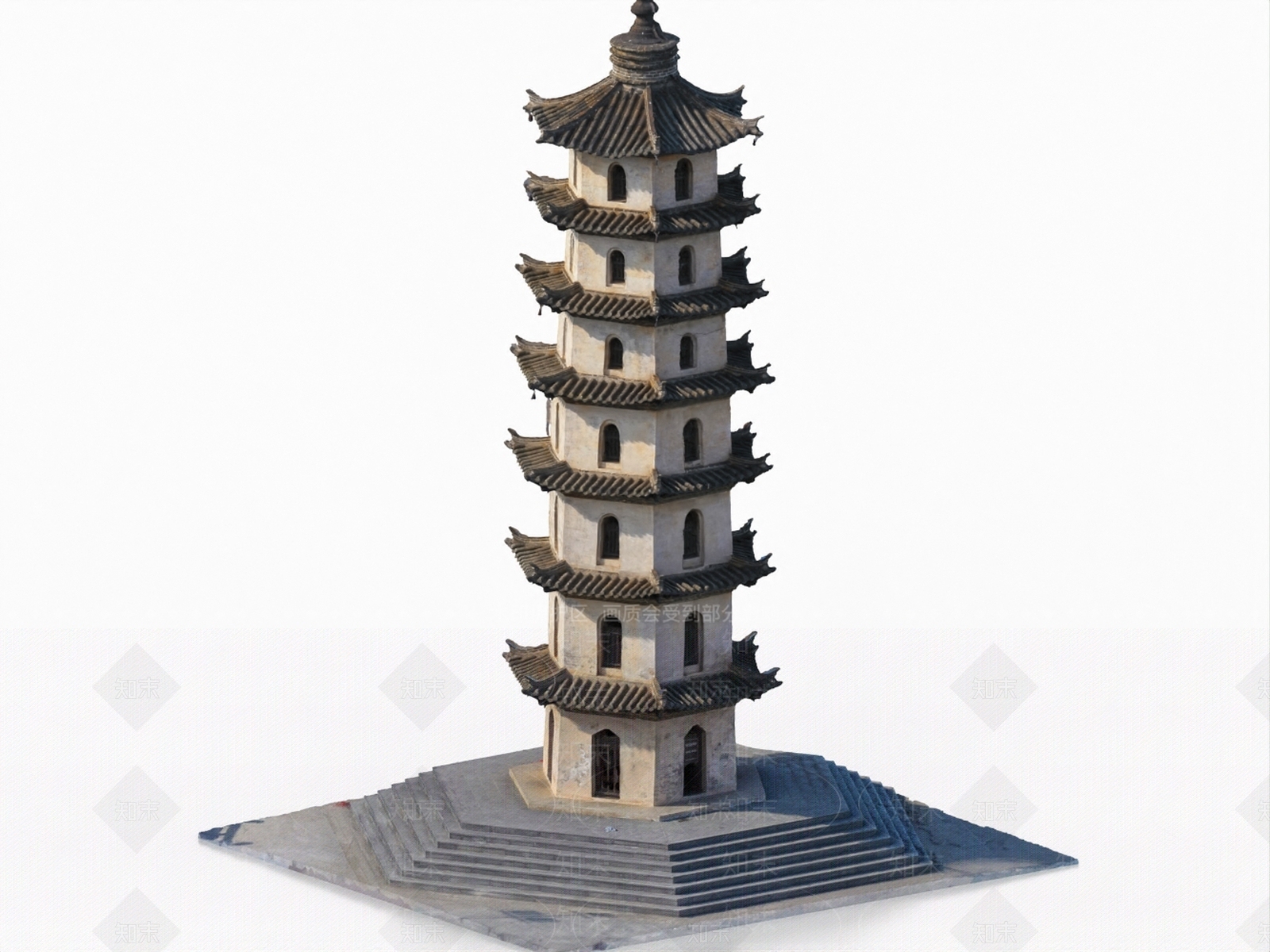 中式古建3D模型下载【ID:1186687872】