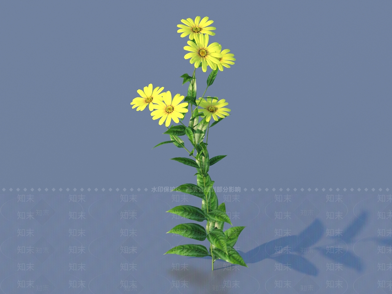 花草组合3D模型下载【ID:1186692361】