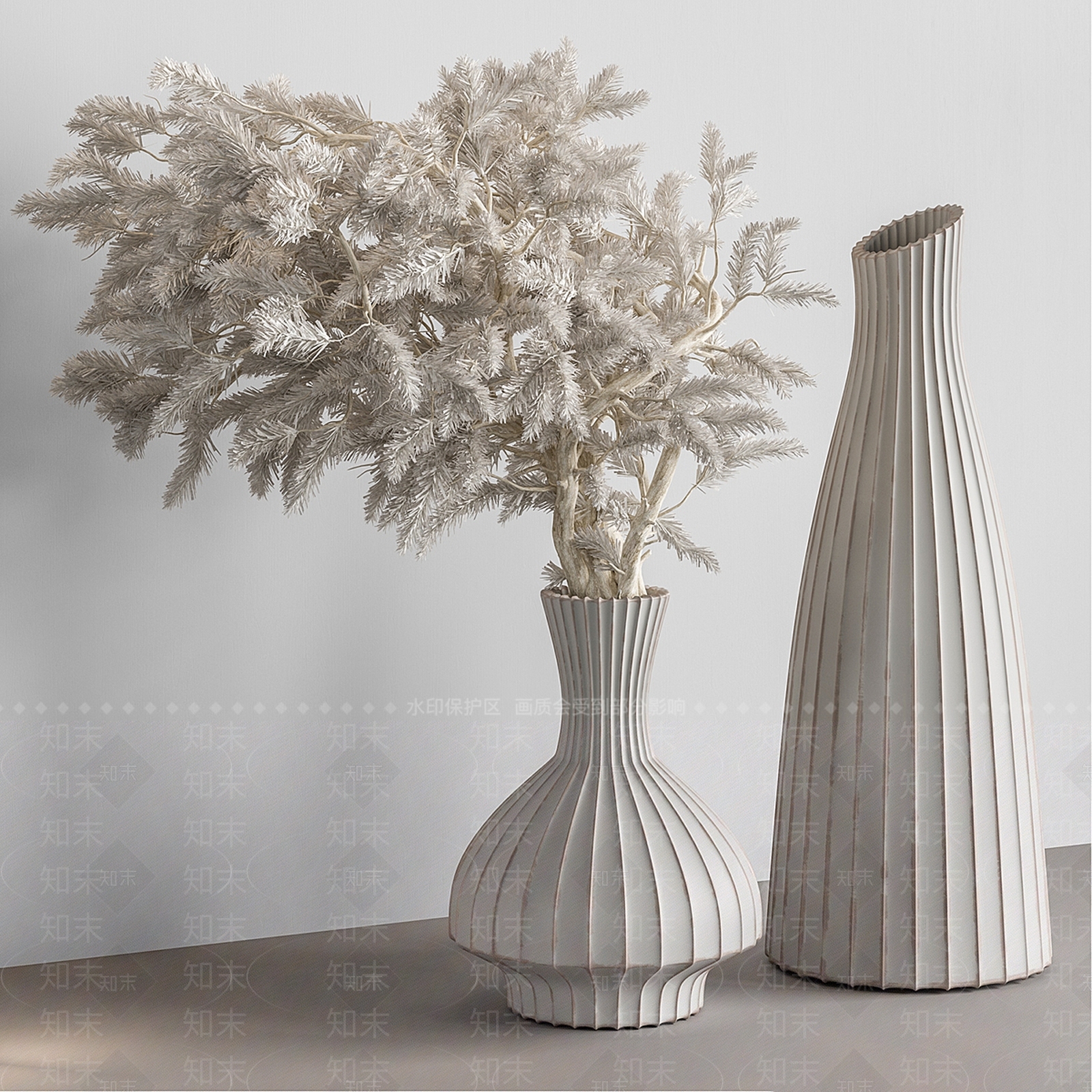 新中式现代花艺3D模型下载【ID:1186695380】