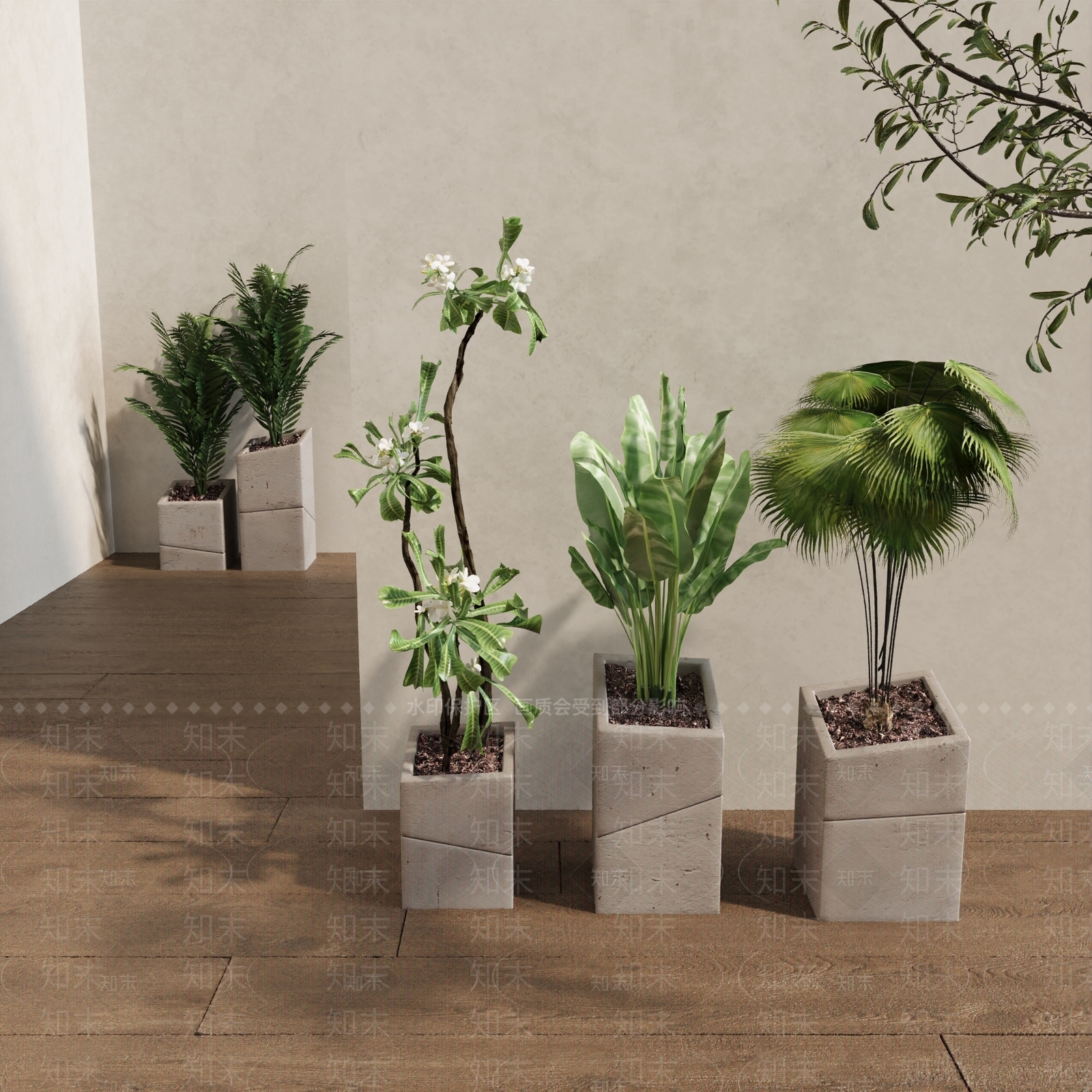 盆栽3D模型下载【ID:1186699209】