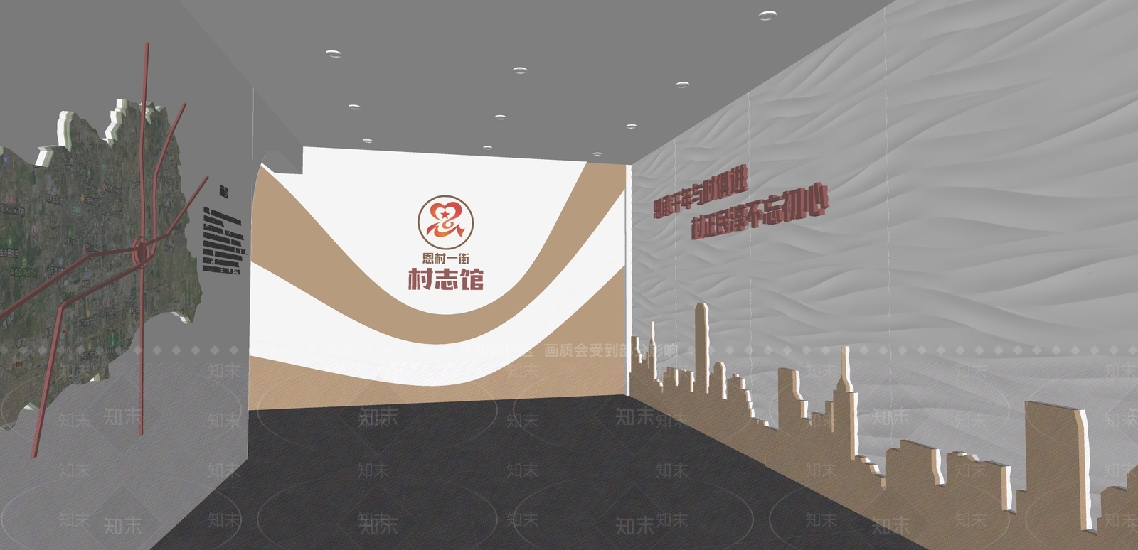 现代新中式其他展厅SU模型下载【ID:1186700906】
