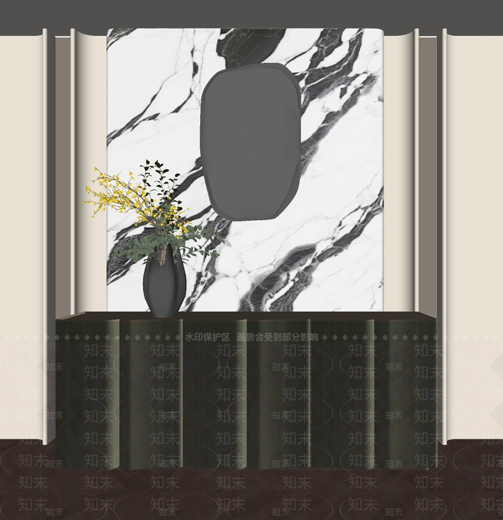现代意式其他柜子SU模型下载【ID:1186724669】