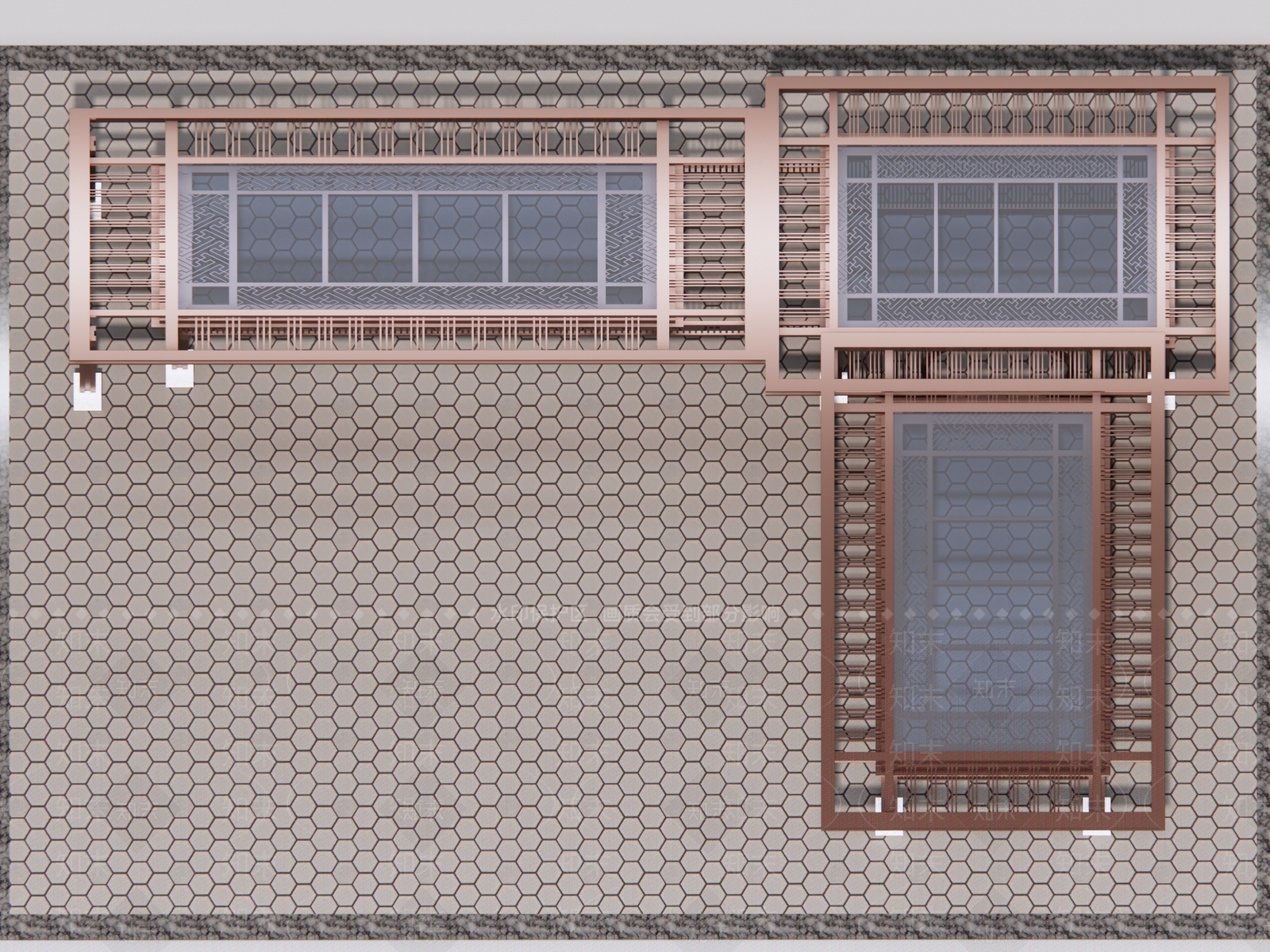 现代新中式廊架3D模型下载【ID:1186706784】