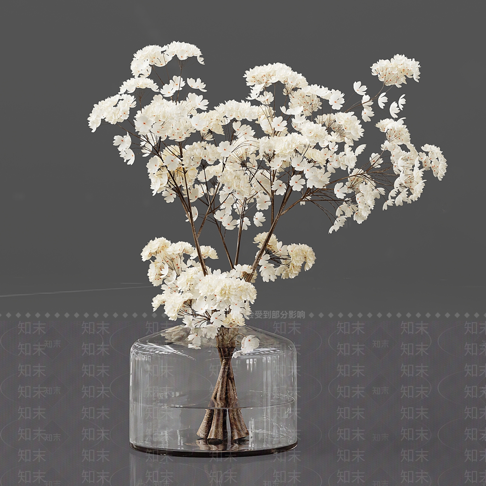 新中式现代花艺3D模型下载【ID:1186712620】