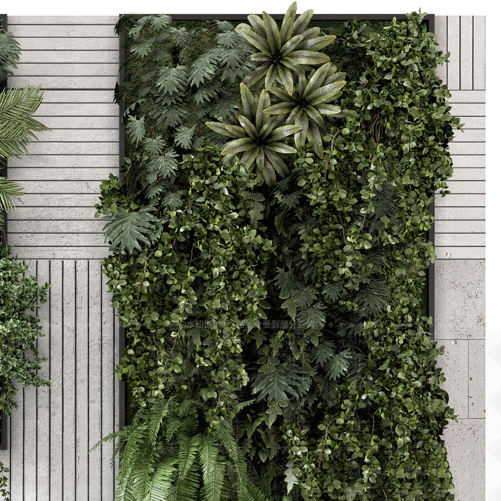 绿植墙3D模型下载【ID:1186714718】