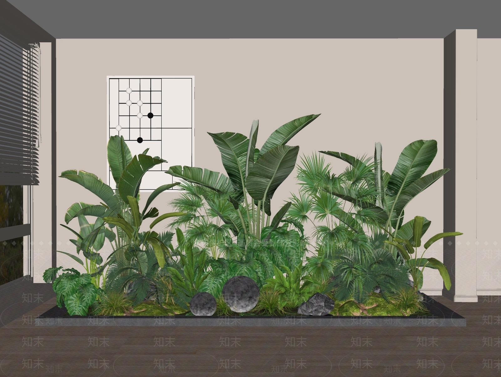 植物组合SU模型下载【ID:1186725410】