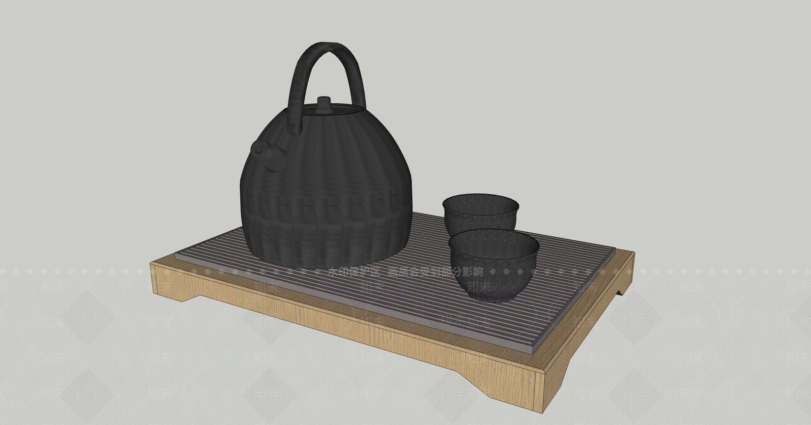 茶具SU模型下载【ID:1186725408】