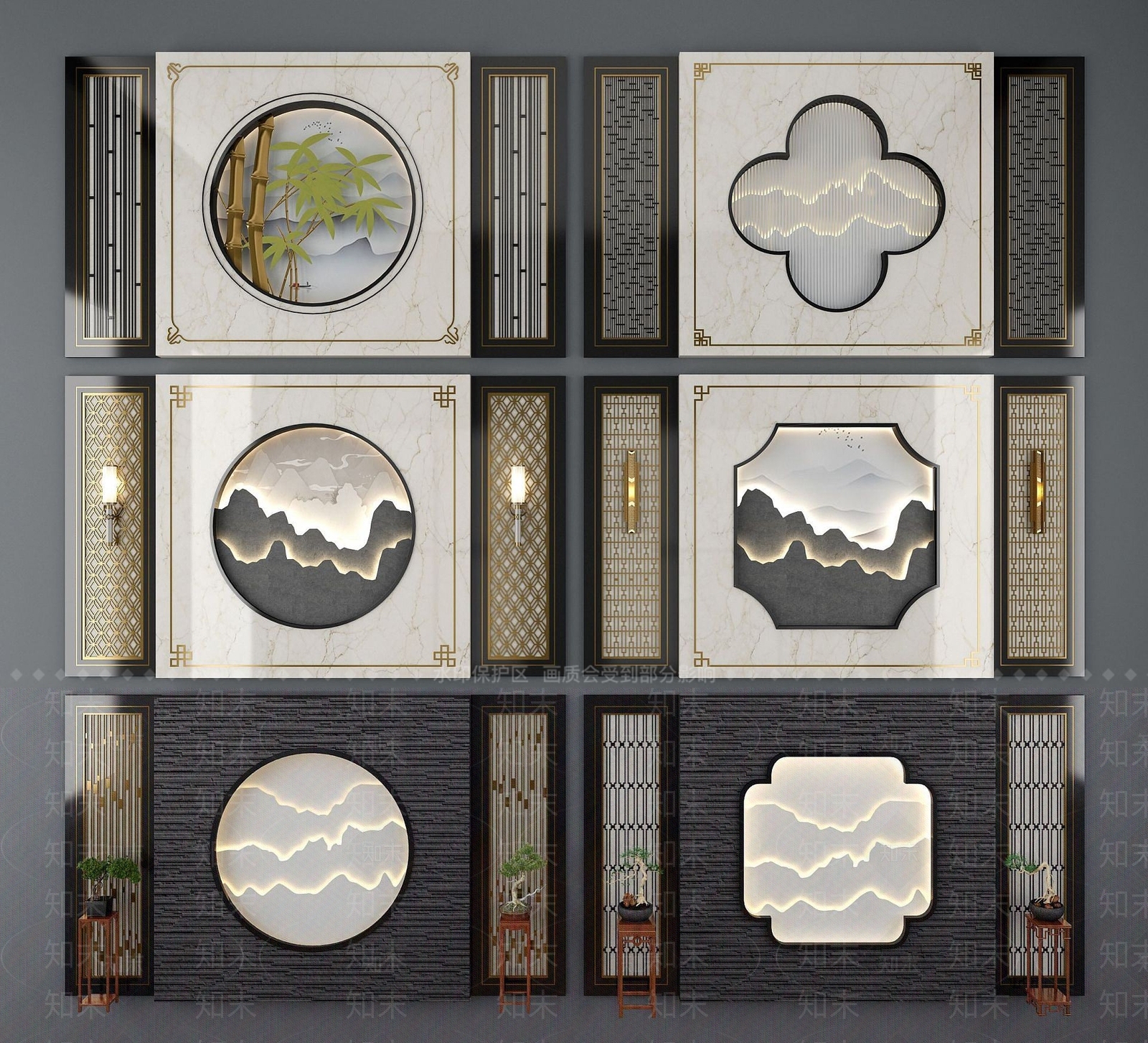 现代挂件3D模型下载【ID:1187860656】
