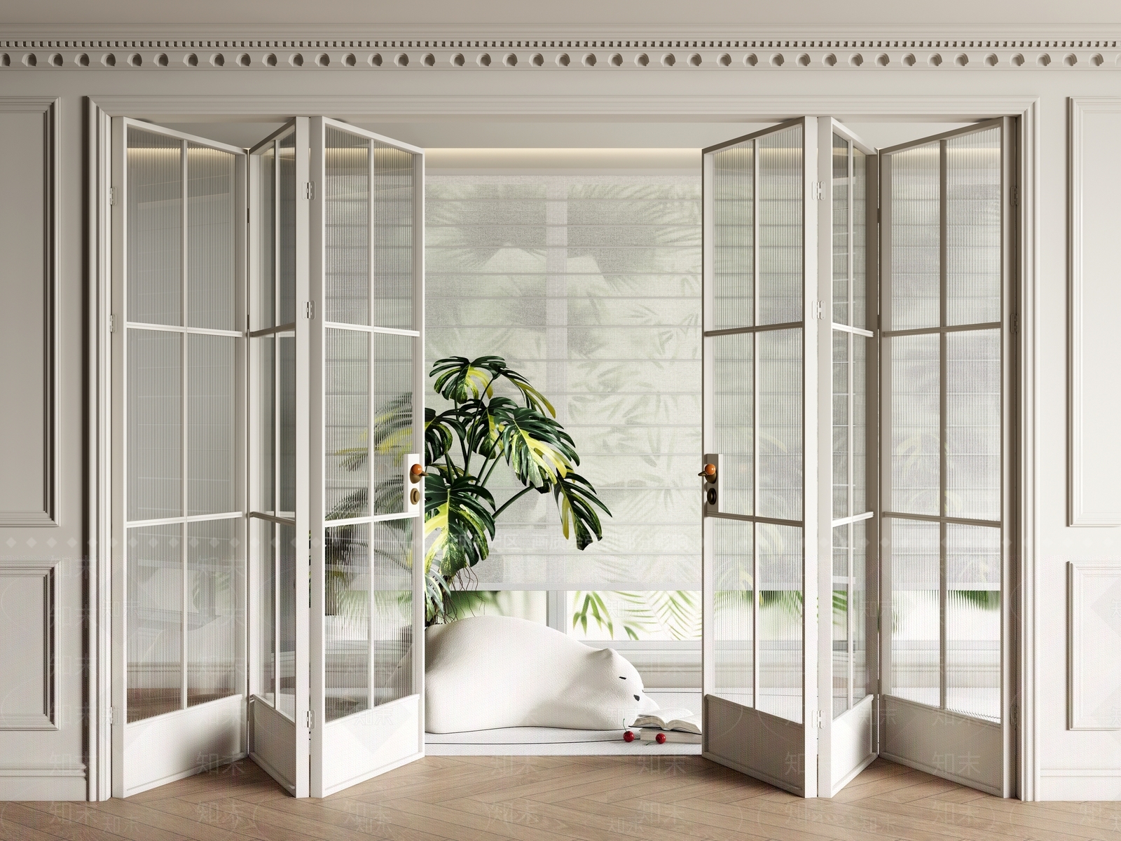 法式美式折叠门SU模型下载【ID:1186732662】