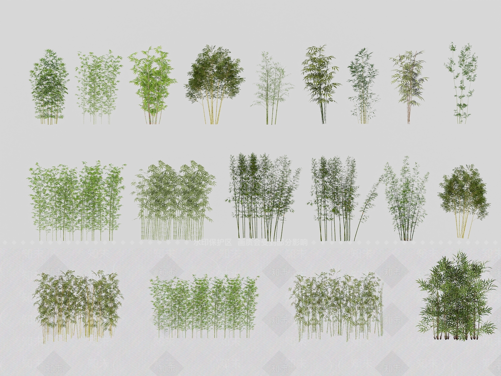 竹子SU模型下载【ID:1186738962】