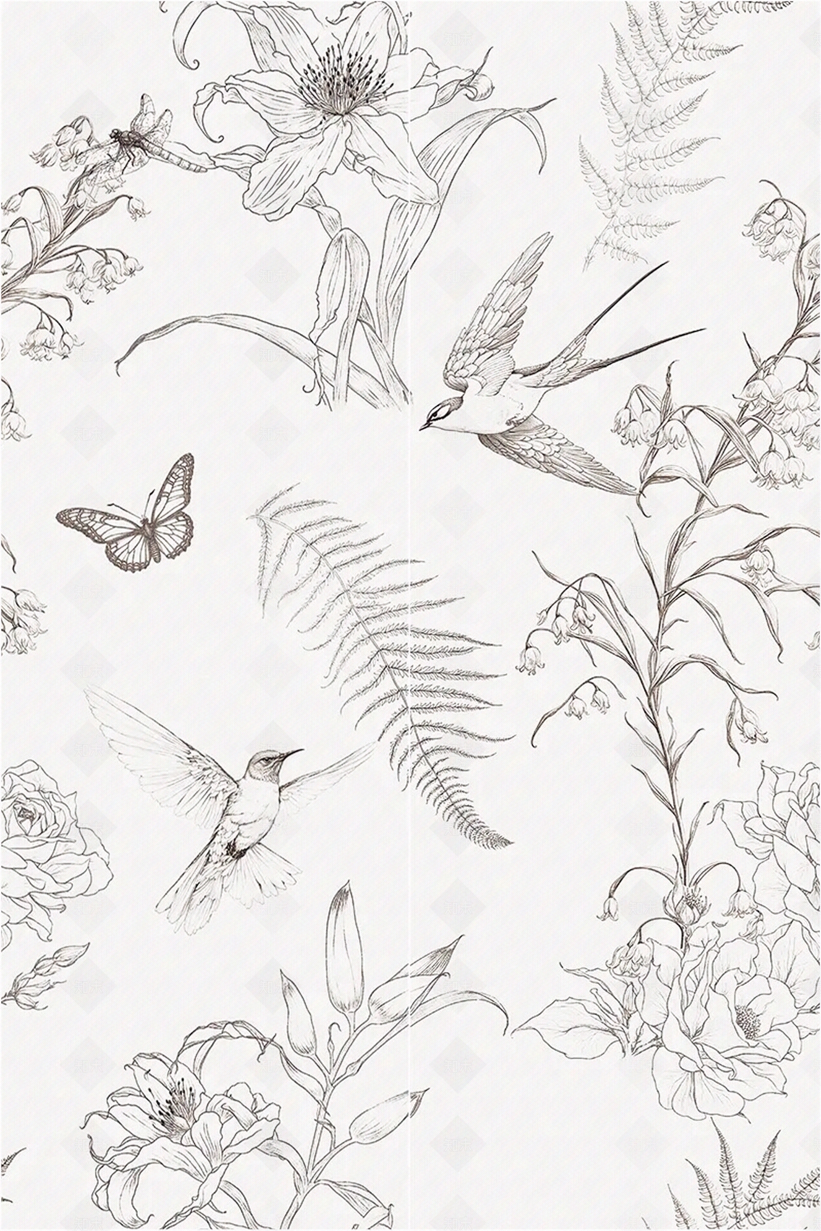 法式中古花纹砖贴图下载【ID:1186741221】