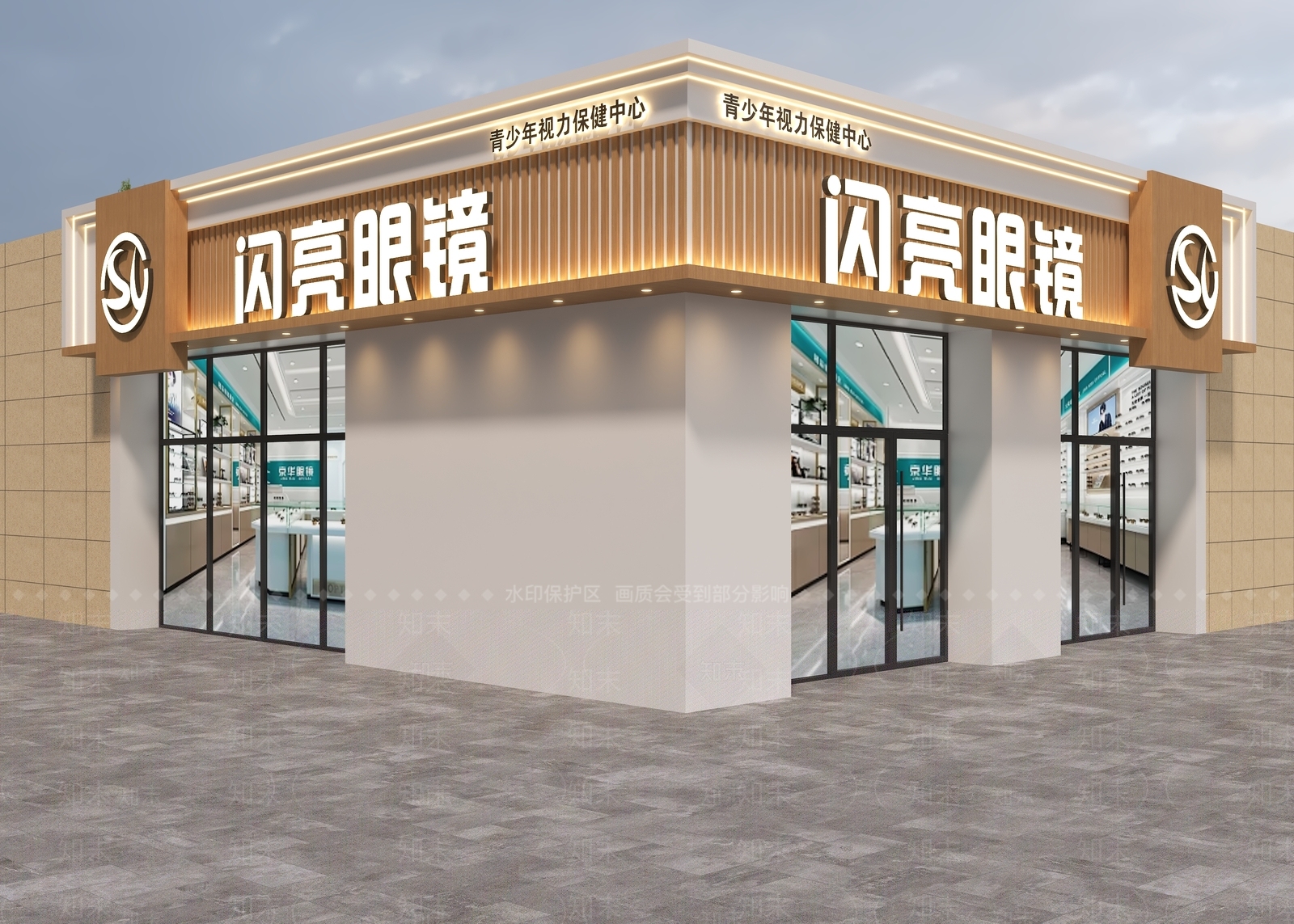 现代门头SU模型下载【ID:1186747316】