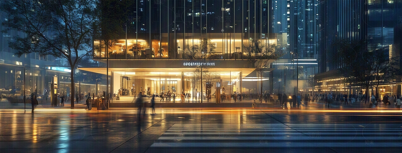 街道外景高清贴图材质