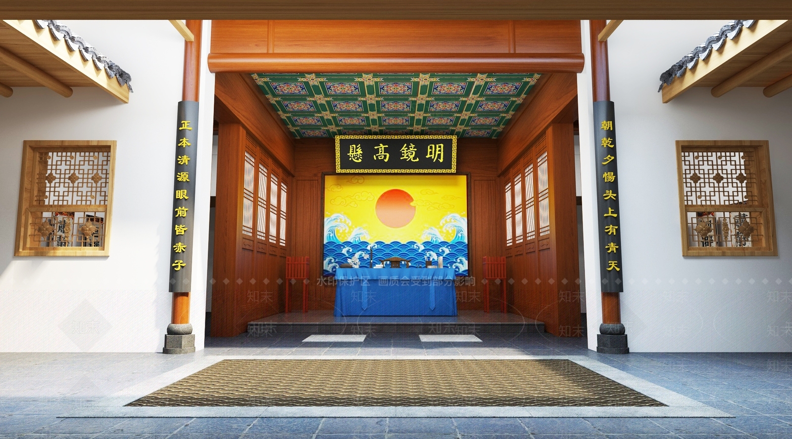 中式其他公共空间3D模型下载【ID:1186753373】
