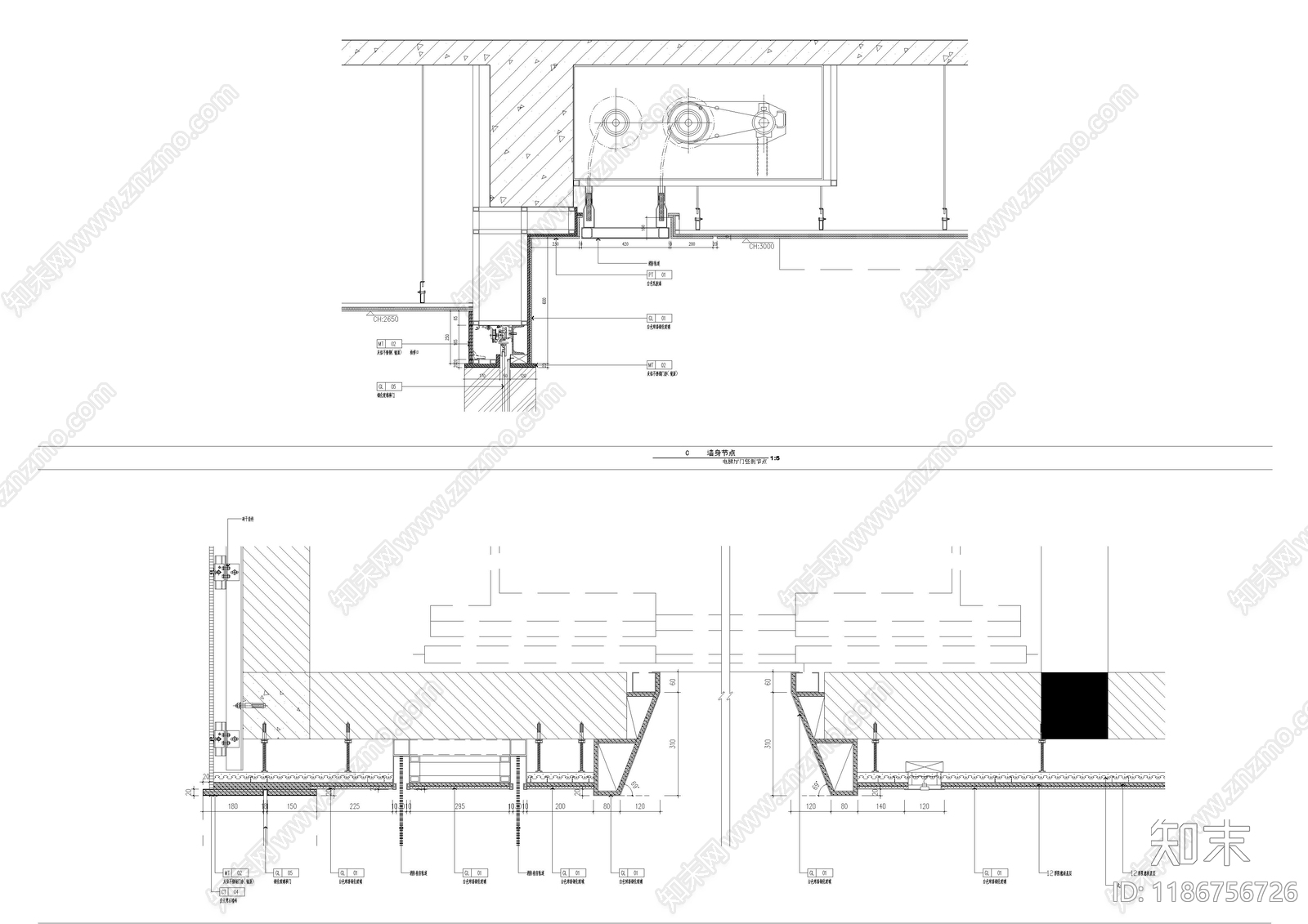 现代整体办公空间cad施工图下载【ID:1186756726】