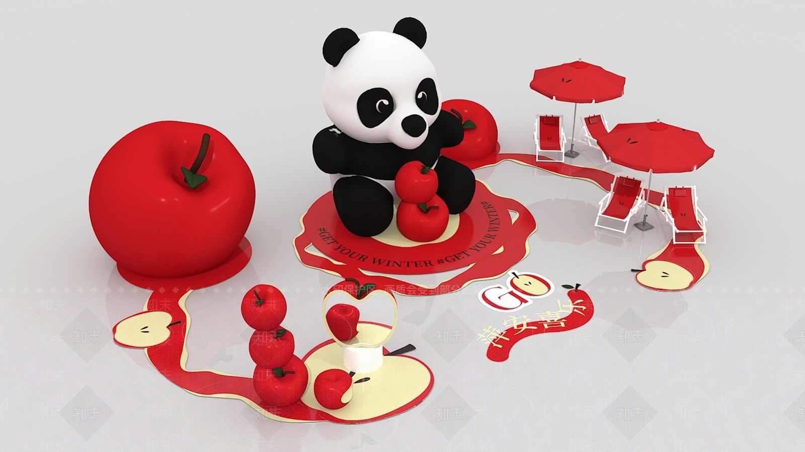 现代美陈3D模型下载【ID:1186769788】